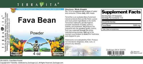 Vista 3 de Fava Bean Powder (4 oz, ZIN: 520074) - Paquete de 3