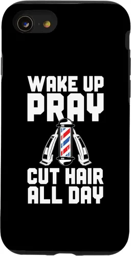 Vista 13 de iPhone 11 Pro Max Barbershop Wake Up Pray Cut Hair All Day Barbershop
