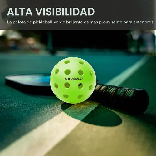 Vista 4 de 48 Pack Premium Outdoor Pickleball Balls, Meet USAPA Official Standards