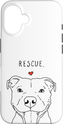 Vista 32 de Rescue Love Smiling Pit Bull, Pittie, Pitbull Mom, Dog Lover Case for iPhone 17