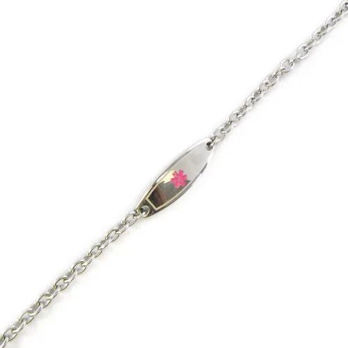 Vista 3 de Custom Medical Alert Bracelet with Engraving 316L Steel