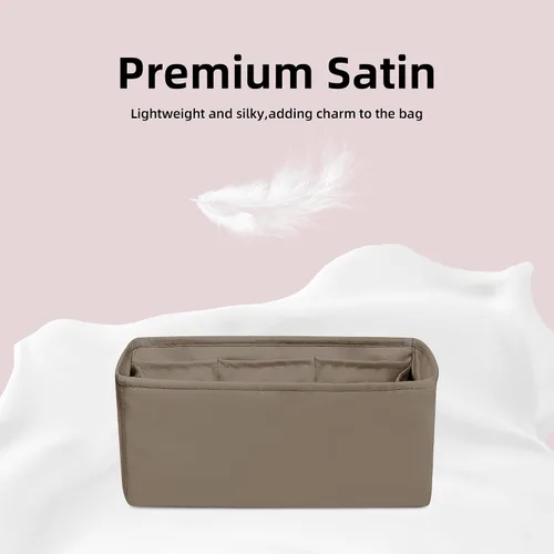 Vista 3 de DGAZ Organizador de bolso de seda para bolsas Hermes Herbag 313950, bolso de lujo y organizador de mano, inserto de bolsa Simplicity