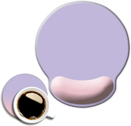 Vista 10 de DOOKE Alfombrilla ergonómica para mouse con soporte de muñeca, bonita almohadilla de muñeca con base de goma antideslizante para computadora