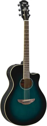 Vista 5 de [Usado] Yamaha APX600 BL - Guitarra acústica-eléctrica de cuerpo delgado, color negro