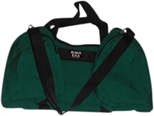 Vista 12 de Bolsa de lona triple grande con apertura en U, bolsillo frontal y dos compartimentos laterales, perfecta bolsa de cabina fabricada en Estados Unidos.