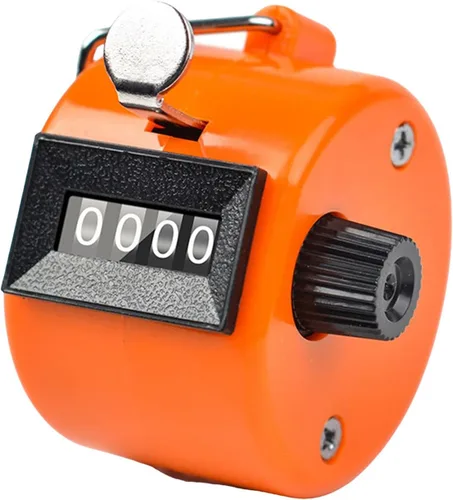 Vista 10 de Counter Handheld Counter Hand Mechanical Counters Clickers 4 Digit Number Count Clickers Counters for Coaching