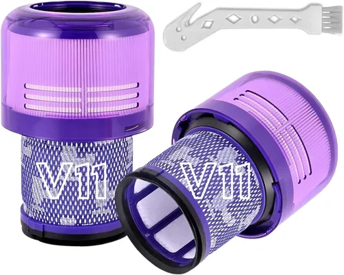 Vista 4 de Dyson V15 Filtro, paquete de 2 filtros de repuesto HEPA prémium para Dyson