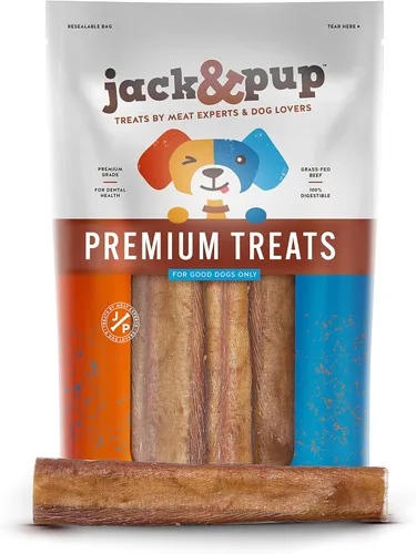 Vista 6 de Jack&Pup Bully Sticks de 6 pulgadas para perros (paquete de 6) - Jumbo
