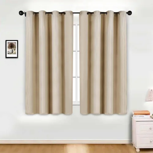 Vista 23 de Superior Cortinas opacas, aisladas, cortinas con bloqueo solar para dormitorio, sólidas, texturizadas, ventana de sala de estar, tejido térmico