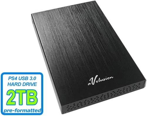 Vista 2 de Avolusion HD250U3 2TB USB 3.0 Disco duro externo portátil para juegos (para PS4, preformateado)