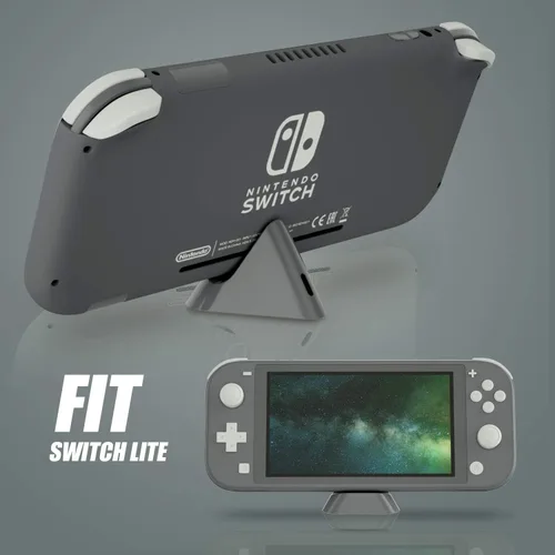 Vista 3 de Switch lite Estación de carga, Base de carga para Nintendo Switch lite con cable de carga USB C - Gris