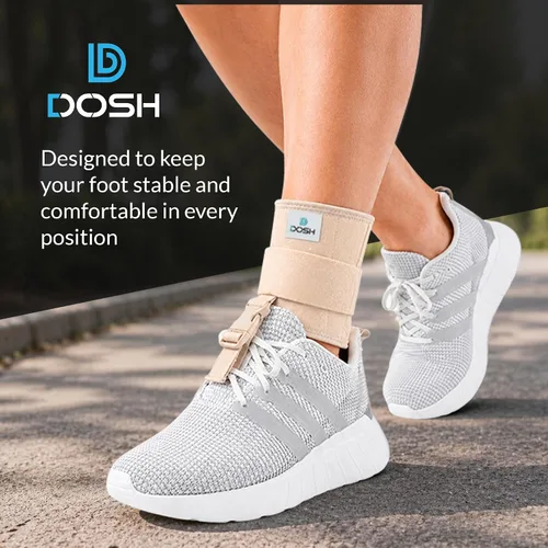 Vista 10 de Dosh AFO Soporte para Pie Caído - Soporte para Pie Caído para Caminar - AFO - Unisex (Beige)