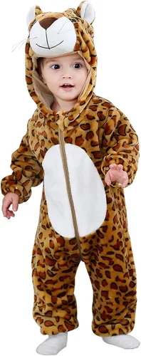 Vista 9 de BJWEO - Lindo disfraz para bebé, niñas y niños pequeños y recién nacidos, disfraz de Navidad, Halloween, enterizo de invierno, piyamas de cosplay