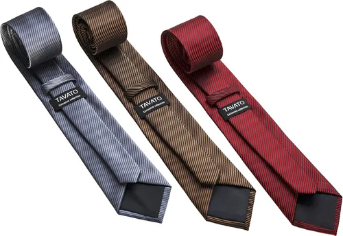 Vista 17 de Juego de corbata de regalo para hombre, corbata sedosa, bolsillo cuadrado, clips de corbata, gemelos para hombres