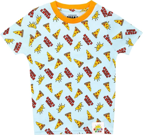 Vista 2 de RYAN'S WORLD Pijamas para niños, Azul Patchwork, 2T