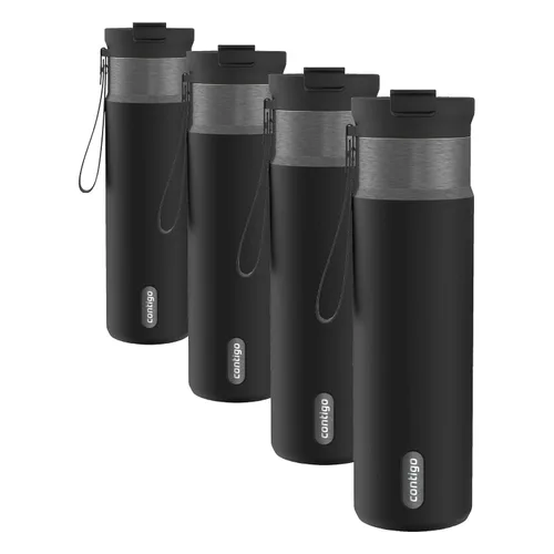 Vista 17 de Contigo DualSip - Botella de agua de acero inoxidable con aislamiento al Abismo Bronce