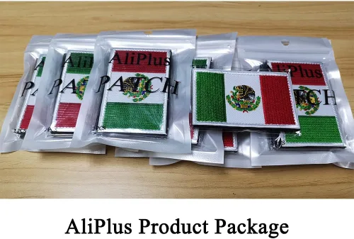 Vista 7 de 2 parches de bandera de México de AliPlus bordados tácticos militares con gancho y bucle