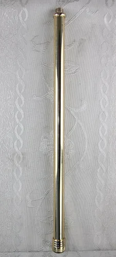 Vista 8 de Haolin Arts Crafts 73.22 "H Crosier Brass G-29. Nuestra compañía tiene 48 tipos de crozier para su elección.