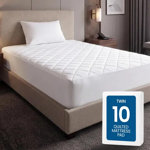 Vista 22 de Utopia Bedding - Cubrecolchón acolchado y ajustado, tamaño individual, protector y cubierta elástica para colchón con bolsillo profundo que se Azul