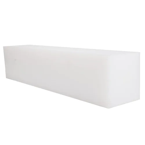 Vista 9 de UHMW - Bloque de golpeo de polietileno de peso molecular ultra alto rectangular, bloques de plástico sólido para mecanizado, mejoras del hogar