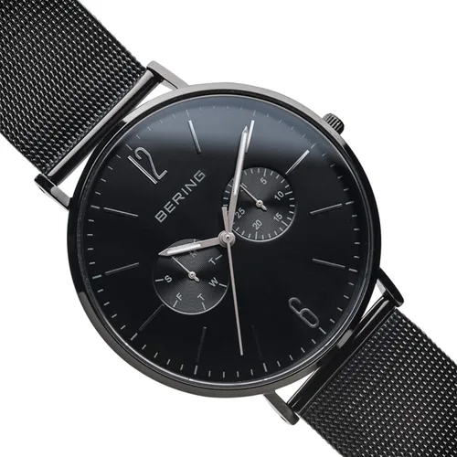 Vista 4 de BERING Men Analog Quartz Classic Collection Watch with Stainless Steel Strap & Sapphire Crystal 14240-XXX