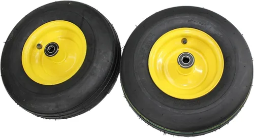 Vista 7 de Neumáticos y ruedas de 13 x 5.00-6 de 4 capas para cortacésped y jardín (juego de 2)
