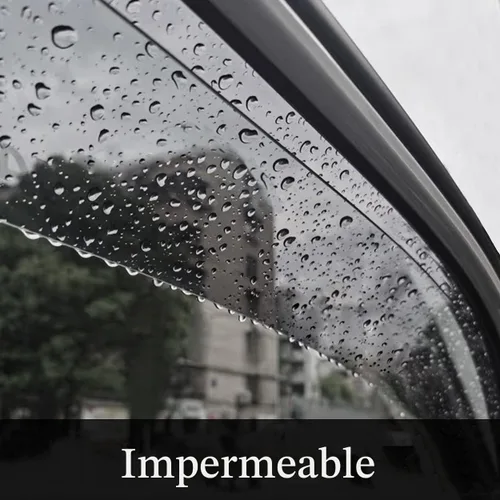 Vista 7 de Original 4 piezas de protector solar para ventanas, juego de protectores contra la lluvia para montaje exterior, bonitos visores laterales