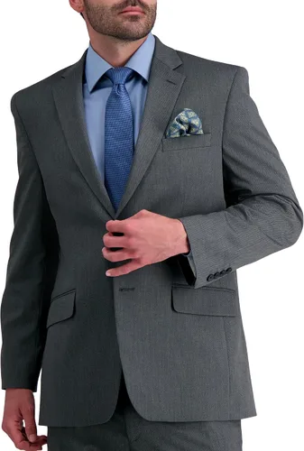 Vista 16 de Haggar JMH Classic Fit Premium Stretch Suit Pantalones y chaquetas separados para hombre Rayas negras