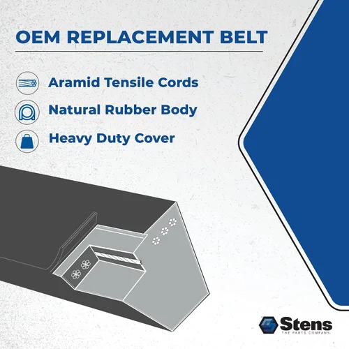 Vista 7 de Stens Correa de repuesto OEM 265-423 compatible con Cub Cadet RZT-L42, RZT-L46, RZT-L50, RZT-L54, RZT-S42, RZT-S46, RZT-S50 y RZT-S54 754-04317