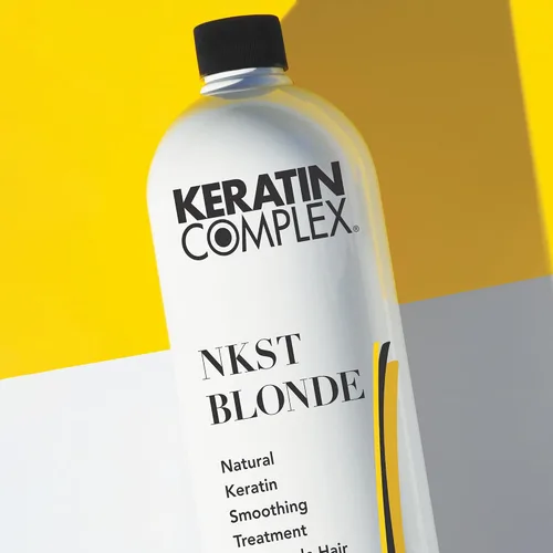 Vista 8 de Keratin Complex NKSTB Sistema de tratamiento de alisado de queratina natural para sistema de cabello rubio, kit de prueba de 4 onzas líquidas cada