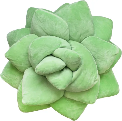 Vista 13 de Green Philosophy Co. Lil Pop Almohada de flores suculentas de melocotón
