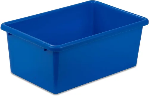 Vista 14 de Honey-Can-Do tacho de plástico para almacenamiento., Verde, L