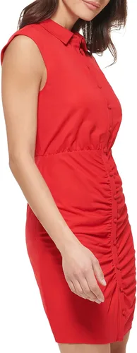 Vista 2 de GUESS Vestido tipo camiseta con botones para mujer