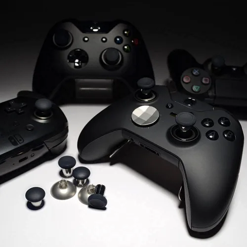 Vista 6 de MMOBIEL Palancas magnéticas de metal 8 en 1 Joysticks analógicos de agarre máximo compatibles con PS4, Slim, Pro Dualshock, Xbox One, One Elite, One