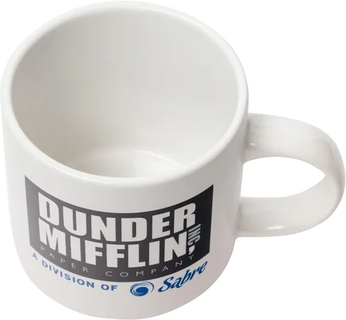 Vista 6 de Silver Buffalo The Office Icons and Logo - Paquete de 2 tazas de cerámica, 13 onzas