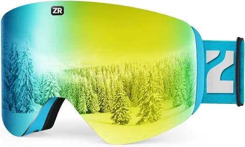 Vista 13 de ZIONOR X11 Ski Goggles Magnetic Cylindrical Snowboard Snow Goggles for Men Women