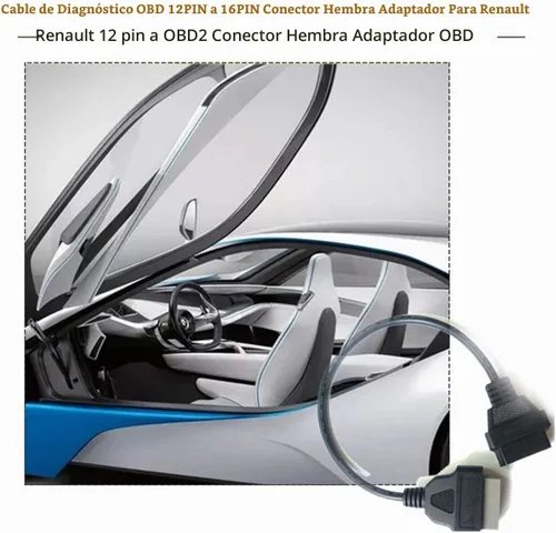 Vista 2 de Eaglerich Cable de 14Pin a 16PIN OBD1 OBD2 para Nissan ELM327 adaptador de extensión de escáner Cor OBD II interfaz de diagnóstico