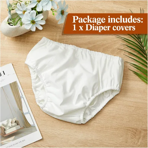 Vista 3 de Pañales de natación para adultos, pañales lavables y reutilizables para piscina, pañal de natación para mujeres y hombres, talla L, cintura 38-40