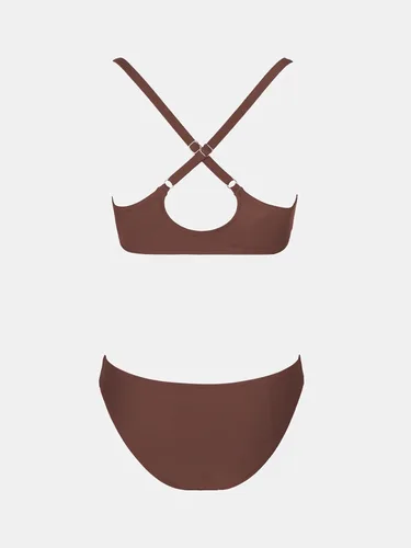 Vista 129 de CUPSHE - Conjunto de bikini de dos piezas para mujer, estampado floral y detalle de nudo de conejo