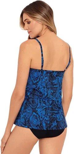 Vista 4 de Miraclesuit Women's Swimwear Pyrite Jubilee Soft Cup Adjustable Strap Tankini Bathing Suit Top