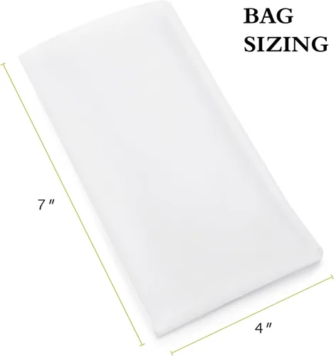Vista 2 de Bolsas de filtro de micras de nailon resistentes de Gutenberg de 4 x 7 pulgadas, paquetes de 25 a 50 paquetes Bolsas de filtro de té Todos