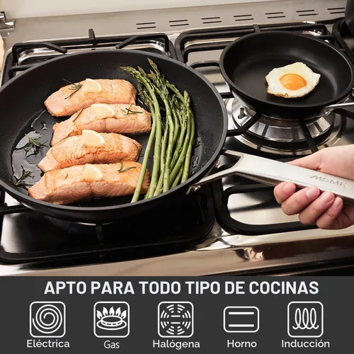 Vista 7 de MsMk - Sartén antiadherente pequeña de 7 pulgadas, sartén para tortilla