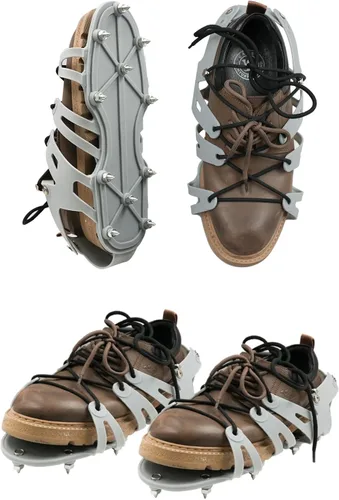 Vista 9 de ROLLINGDOG Zapatos de epoxi con pinchos para pisos, zapatos epoxi con picos cortos de 1 pulgada, perfectos para pisos epoxi, superposiciones