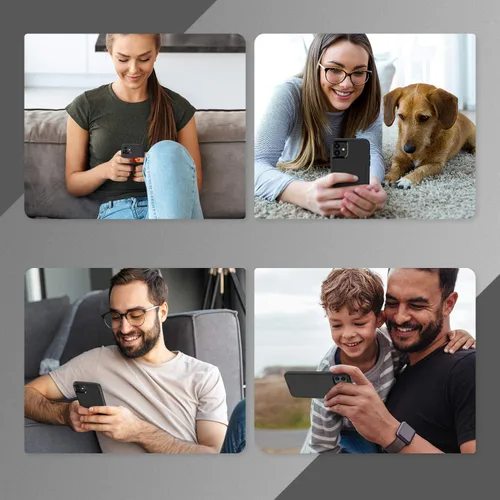 Vista 7 de ORIbox - Funda compatible con iPhone 12 mini y iPhone 13 mini, acabado suave al tacto de silicona líquida exterior