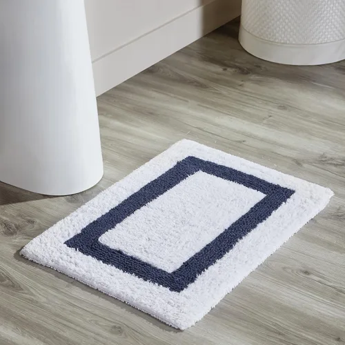 Vista 67 de Better Trends - Alfombra de baño 100% algodón reversible, altamente absorbente y lavable a máquina, suave, tapete de ducha para piso de baño