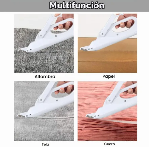 Vista 6 de Tijeras eléctricas, tijeras de tela eléctricas multiusos con interruptor de seguridad