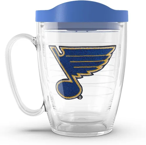 Vista 27 de Taza aislada Tervis de doble pared fabricada en Estados Unidos con logotipo principal de NHL Buffalo Sabres, mantiene las bebidas frías y calientes