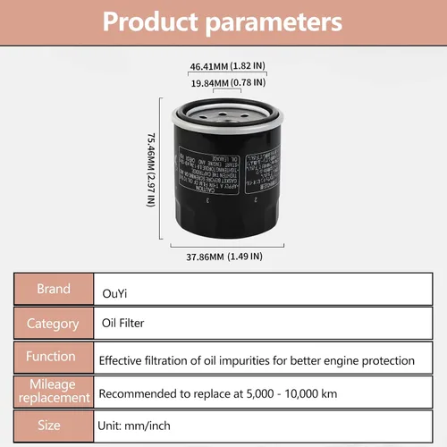 Vista 2 de Filtro de aceite 2520799 3084963 Reemplazo para Polaris Sportsman 500 450 400 335; Ranger 400 500; Trail Boss 330; Trailblazer 330; Scrambler 500