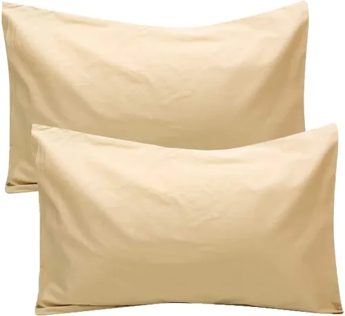 Vista 17 de Fundas de almohada de algodón peinado de 600 hilos (paquete de 2) tamaño estándar de 20 x 26 pulgadas, color azul aguamarina Azul Aqua (Solid)
