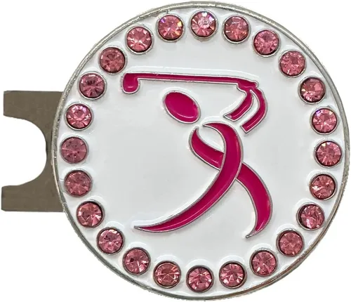 Vista 18 de Giggle Golf Marcador de bola brillante con clip para sombrero, colección Holiday Bling - Divertidos regalos de golf de temporada para mujeres